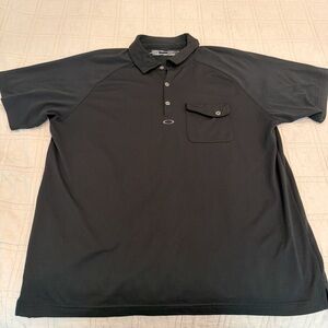 Oakley black golf Polo Shirt